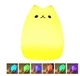 Детский ночник силиконовый Котик 7 режимов Sleep Lamp - изображение 5
