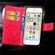 Чехол Clover для IPhone 7 / 8 Книжка кожа PU с визитницей малиновый - изображение 4