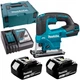 Лобзик акумуляторний Makita DJV184RFJ (23 мм, 0-3000 хв-1, LXT, BL, кейс) - зображення 1