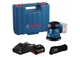 Ексцентрикова шліфмашина акумуляторна Bosch Professional GEX 185-LI в кейсі з акб GBA 18V 4.0Ah і з/п GAL 18V-40 (06013A5021) - зображення 1