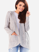Kardigan damski z kieszeniami Awama A196 L/XL Szary (5902360517721) - obraz 1