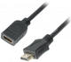 Кабель Cablexpert HDMI Male - HDMI Female 0.5 м (CC-HDMI4X-0.5M) - зображення 1