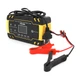 Автоматичний ЗП для акумулятора 12V / 24V (MF, WET, AGM, GEL), FBC122408D, 100-240V, DC 13.8 / 27.6V, Струм заряду 12V / 8A 24V / 4A, LCD, крокодили в комплекті - изображение 1
