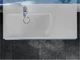 Умивальник Miraggio VIOLA 1000 L (0002658) Miramarble | Глянцевий | Накладний/Підвісний/Врізний | Білий - зображення 6