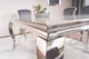 Стіл обідній PRINCE CERAMIC 180*90 білий CALACATTA/хром PRINCECBCH180 Signal - зображення 11