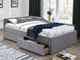 Кровать односпальная ELIOT VELVET 120X200 серый TAP. 142 ELIOTV120SZ Signal - изображение 1