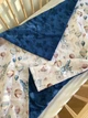 Дитячий плед Zhukokids "Слони і повітряні кулі" плюш+бавовна з утепленням 80x100 см Синій - зображення 4