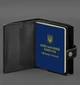 Шкіряна обкладинка-портмоне BlankNote для військового квитка офіцера запасу (вузький документ) Чорна (BN-OP-21-g) - зображення 5