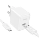 Сетевое зарядное устройство Hoco CS11A USB белое + кабель USB to Type-C - изображение 1