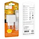 Сетевое зарядное устройство Hoco CS11A USB белое + кабель USB to Type-C - изображение 4