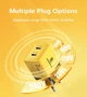 Зарядний пристрій ASOMETECH GaN 40W dual Type-C ports швидка зарядка PD+QC3.0 Yellow - зображення 6