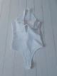 Боди в рубчик с корекцией бюста PrettyLittleThing Белый 11047 L (46) - изображение 6
