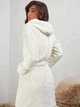 Халат женский теплый с капюшоном зимний BARWA garments 0227 M Молочный (2110002272126) - изображение 2