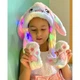 Шапка, що світиться Різнокольорова Pikachu toys soft toys with led з рухомими вушками Райдужна - зображення 1