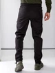 Спортивні чоловічі штани прямі Softshell р44 чорні (527) - зображення 7