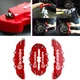 Декоративные накладки на тормозные суппорта Brembo ABS пластик 4 шт L Красные - изображение 5