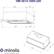 Витяжка Minola HBI 5614 BL 1000 LED (повновбудована) - зображення 8