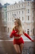Червоний пояс-спідниця із сатину Perfect Female Червоний M (181AC-99-r) - зображення 4