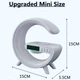 Ночник настільна лампа смарт RGB Happy Light Smart Light Sound Machine з бездротовою зарядкою 15W і Bluetooth колонкою - зображення 6