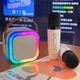 Портативная Bluetooth-колонка для караоке с беспроводной микрофоном и сабвуфером Бежевая - изображение 4