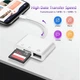 Картрідер для Apple iPhone iPad Lightning на USB та SD/TF Card Reader Перехідник для айфону на флешку та SD TF White - зображення 4