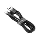 Кабель Baseus USB to Lightning Cable 2.4A (0,5m) Gray-Black (CALKLF-AG1) - изображение 3
