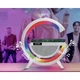 Настольная смарт лампа-ночник G-Smart RGB v2388A Light Sound Machine с беспроводной зарядкой Bluetooth-колонкой. - изображение 1