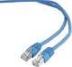 Patchcord Gembird FTP PP6 Cat 6 RJ-45 0.5 m Blue (8716309074032) - obraz 1