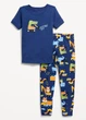 Пижама для мальчиков крокодил на тракторе футболка + брюки Old Navy 80см 12-18 Месяцев (750109) - изображение 1