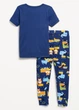 Пижама для мальчиков крокодил на тракторе футболка + брюки Old Navy 80см 12-18 Месяцев (750109) - изображение 2