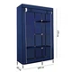Шафа тканинна розкладна 105*45*175см Stenson R30898 (cyan) - изображение 3