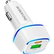 Зарядний автомобільний BOROFONE BZ14A Mercury (PD+QC3.0 20W) (1USB 3A 18W) Білий - зображення 1