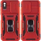 Ударостійкий чохол Camshield Army Ring для Xiaomi Redmi 9A Червоний - изображение 1
