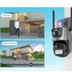 Беспроводная камера 9 Мп Wifi 10x ZOOM видеонаблюдения с тройным объективом ICSEE - изображение 10
