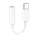 Перехідник Type-C на навушники mini jack 3.5 Digital Audio Converter HOCO LS35 (0.04m, DAC). White - зображення 1