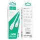 USB кабель на 240W Type-C на Type-C Hoco Force Fast Charging Data Cable (2m, 240W). White - зображення 9