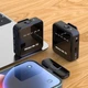 Мікрофон бездротовий петличний для Iphone (Lightning) подвійний в комплекті 2 шт. для презентацій для інтерв’ю для блогерів Plug&Play DKWAY X21 Pro чорний - зображення 1