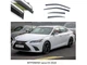 Дефлекторы окон ветровики Lexus ES 2018- П/К скотч FLY нержавеющая сталь 3D BLXES1823-W/S (134-135) - изображение 1