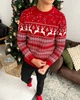 Чоловічий новорічний светр з оленями "Deer" Червоний, розмір 3XL - зображення 2