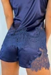 Шелковые шорты, пижама Felena Royal Blue 772 50(XXL) Синий - изображение 4