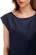 Женский льняной топ Silence 043 Navy blue 48(XL) Синий - изображение 4