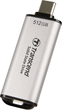 Dysk SSD Transcend ESD300 512GB USB 3.1 Gen 2 Type-C Silver (TS512GESD300S) Zewnętrzny - obraz 4