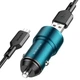 Зарядне автомобільне BOROFONE BZ19A Wisdom (1USB 3A QC3.0 18W) + Cable Micro-USB Синій - изображение 3