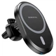 Автотримач для телефону BOROFONE BH201 на дефлектор (магніт) Magnetic Wireless 15W з бездротовою зарядкою для iPhone 12,13,14 Чорний - зображення 1