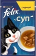 Влажный корм Purina Felix суп для кошек с курицей 48 г - изображение 1