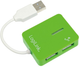 USB-хаб LogiLink Smile 4-Port USB 2.0 Green (4052792007831) - зображення 1