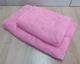 Набор турецких махровых полотенец Zeron 50х90+70х140 Yaprak Pink - изображение 2
