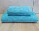 Набор турецких махровых полотенец Zeron 50х90+70х140 Yaprak Blue - изображение 1