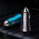 Автомобильное зарядное устройство с быстрой зарядкой BASEUS |2USB, 60W| Темно серый (CGJM000013) - изображение 5