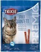 Промо набор лакомств для котов Палочки Trixie PREMIO Quadro-Sticks лосось/форель 5 шт х 5 г 1 упаковка + Палочки Trixie PREMIO Quadro-Sticks ягненок/индейка 5 шт (2700000031056) - изображение 2